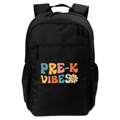 Pre-K Vibes - Pre Kindergarten Team Retro 1st Day of School Daily Commute Backpack