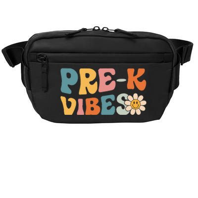 Pre-K Vibes - Pre Kindergarten Team Retro 1st Day of School Crossbody Pack