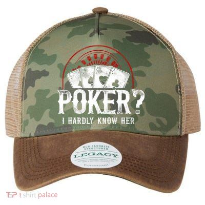 Poker Vintage Poker? I Hardly Know Her Legacy Tie Dye Trucker Hat