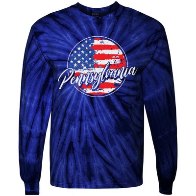 Pennsylvania Vintage Tie-Dye Long Sleeve Shirt