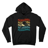 Pickleball,Retro Vintage Pickleball Silhouette, Pickleball Hoodie