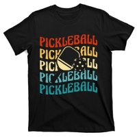 Pickleball,Retro Vintage Pickleball Silhouette, Pickleball T-Shirt