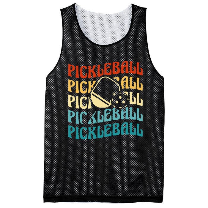 Pickleball,Retro Vintage Pickleball Silhouette, Pickleball Mesh Reversible Basketball Jersey Tank