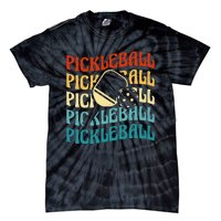 Pickleball,Retro Vintage Pickleball Silhouette, Pickleball Tie-Dye T-Shirt