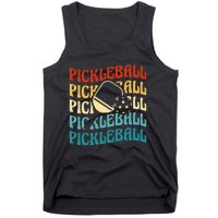 Pickleball,Retro Vintage Pickleball Silhouette, Pickleball Tank Top