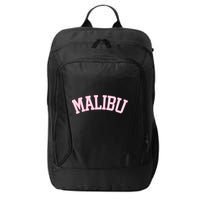 Preppy Varsity Pink Malibu California City Backpack