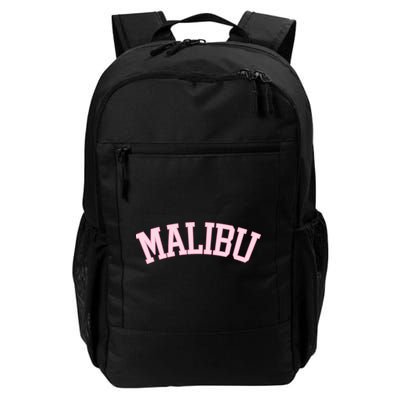 Preppy Varsity Pink Malibu California Backpack