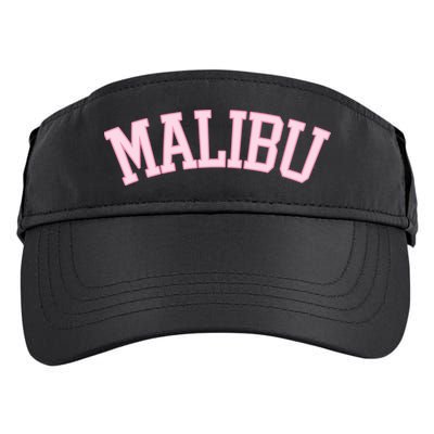 Preppy Varsity Pink Malibu California Adult Drive Performance Visor