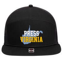 Press Virginia 7 Panel Mesh Trucker Snapback Hat