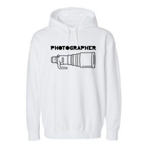 Photographer Videographer Photography Graphic Design Gift Garment-Dyed Fleece Hoodie