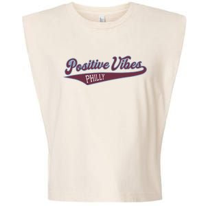 Positive Vibes Garment-Dyed Women's Muscle Tee