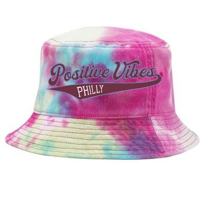 Positive Vibes Tie-Dyed Bucket Hat