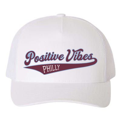 Positive Vibes Yupoong Adult 5-Panel Trucker Hat