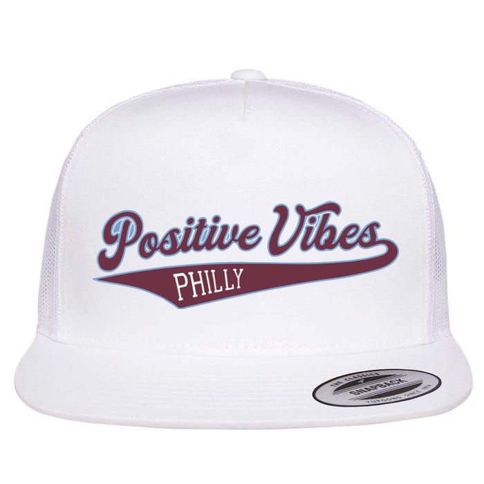 Positive Vibes Flat Bill Trucker Hat