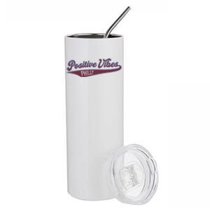 Positive Vibes Stainless Steel Tumbler