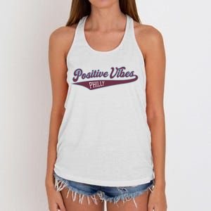 Positive Vibes Women's Knotted Racerback Tank