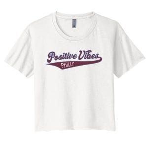 Positive Vibes Women's Crop Top Tee