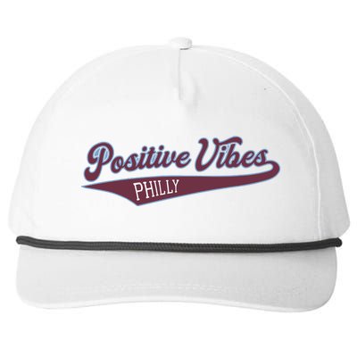 Positive Vibes Snapback Five-Panel Rope Hat