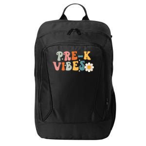 PreK Vibes Pre Kindergarten Team Retro 1st Day Of School City Backpack