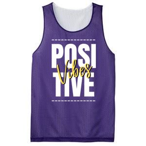 Positive Vibes Mesh Reversible Basketball Jersey Tank