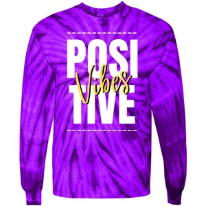 Positive Vibes Tie-Dye Long Sleeve Shirt