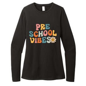 Preschool Vibes Preschool Team Retro 1st Day Of School Womens CVC Long Sleeve Shirt