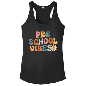 Preschool Vibes Preschool Team Retro 1st Day Of School Ladies PosiCharge Competitor Racerback Tank