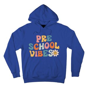 Preschool Vibes Preschool Team Retro 1st Day Of School Hoodie