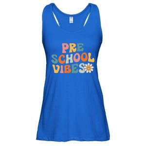 Preschool Vibes Preschool Team Retro 1st Day Of School Ladies Essential Flowy Tank