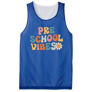 Preschool Vibes Preschool Team Retro 1st Day Of School Mesh Reversible Basketball Jersey Tank