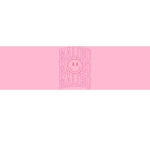 Preppy Varsity Pink Malibu California Bumper Sticker