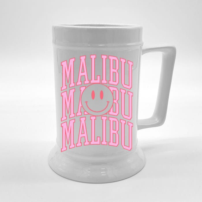 Preppy Varsity Pink Malibu California Beer Stein