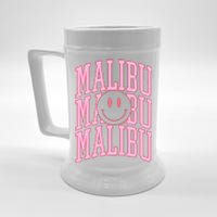 Preppy Varsity Pink Malibu California Beer Stein