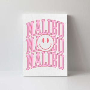 Preppy Varsity Pink Malibu California Canvas