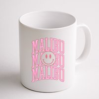 Preppy Varsity Pink Malibu California Coffee Mug