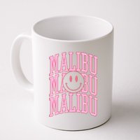 Preppy Varsity Pink Malibu California Coffee Mug