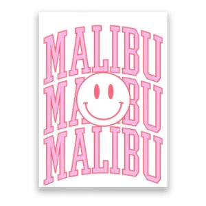 Preppy Varsity Pink Malibu California Poster