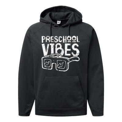 Preschool Vibes Preschool Teacher Performance Fleece Hoodie