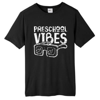 Preschool Vibes Preschool Teacher Tall Fusion ChromaSoft Performance T-Shirt