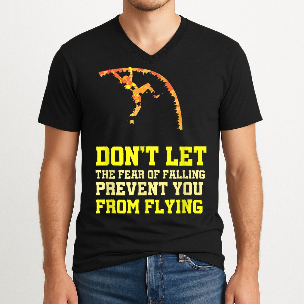 Pole Vaulting Pole Track & Field Pole Vault V-Neck T-Shirt