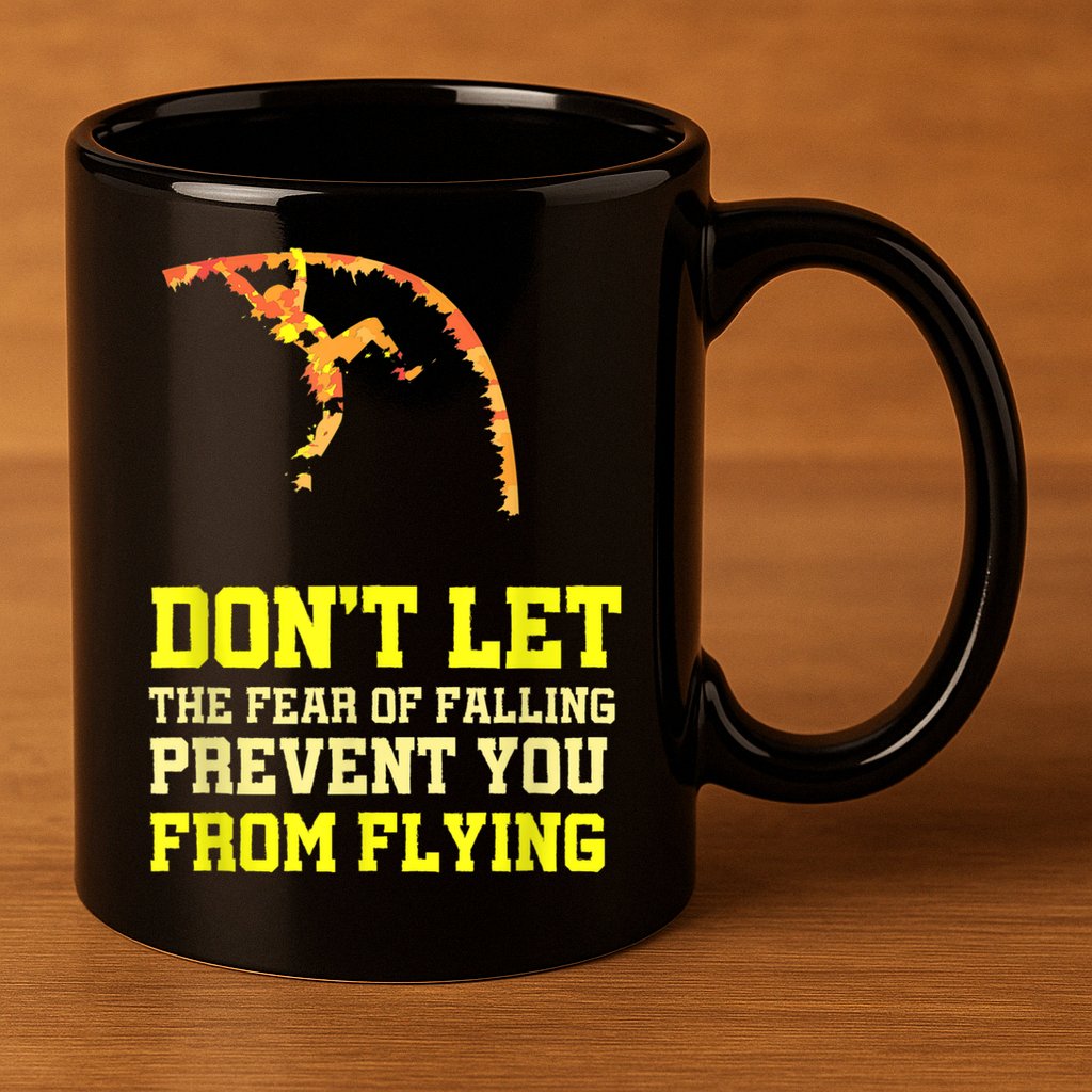 Pole Vaulting Pole Track & Field Pole Vault 11oz C Handle Ceramic Mug