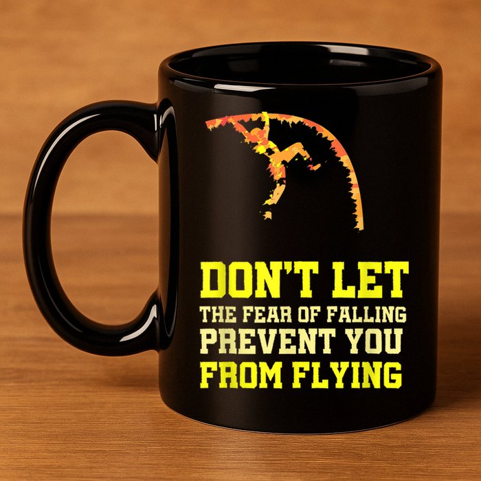 Pole Vaulting Pole Track & Field Pole Vault 11oz C Handle Ceramic Mug