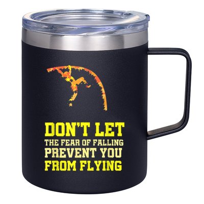 Pole Vaulting Pole Track & Field Pole Vault 12oz Stainless Steel Coffee Mug