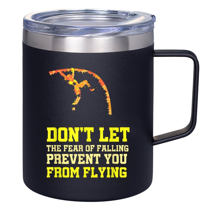 Pole Vaulting Pole Track & Field Pole Vault 12oz Stainless Steel Coffee Mug