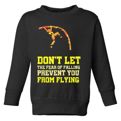 Pole Vaulting Pole Track & Field Pole Vault Toddler Sweatshirt
