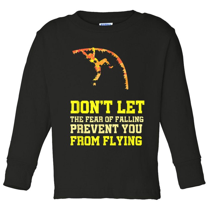 Pole Vaulting Pole Track & Field Pole Vault Toddler Long Sleeve Shirt