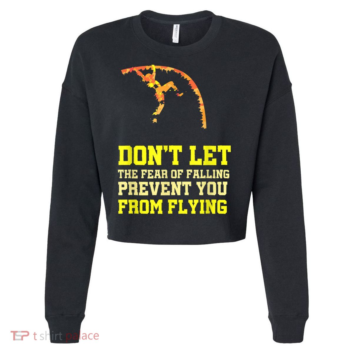 Pole Vaulting Pole Track & Field Pole Vault Cropped Pullover Crew