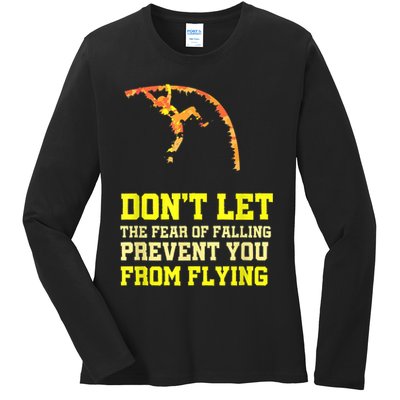 Pole Vaulting Pole Track & Field Pole Vault Ladies Long Sleeve Shirt