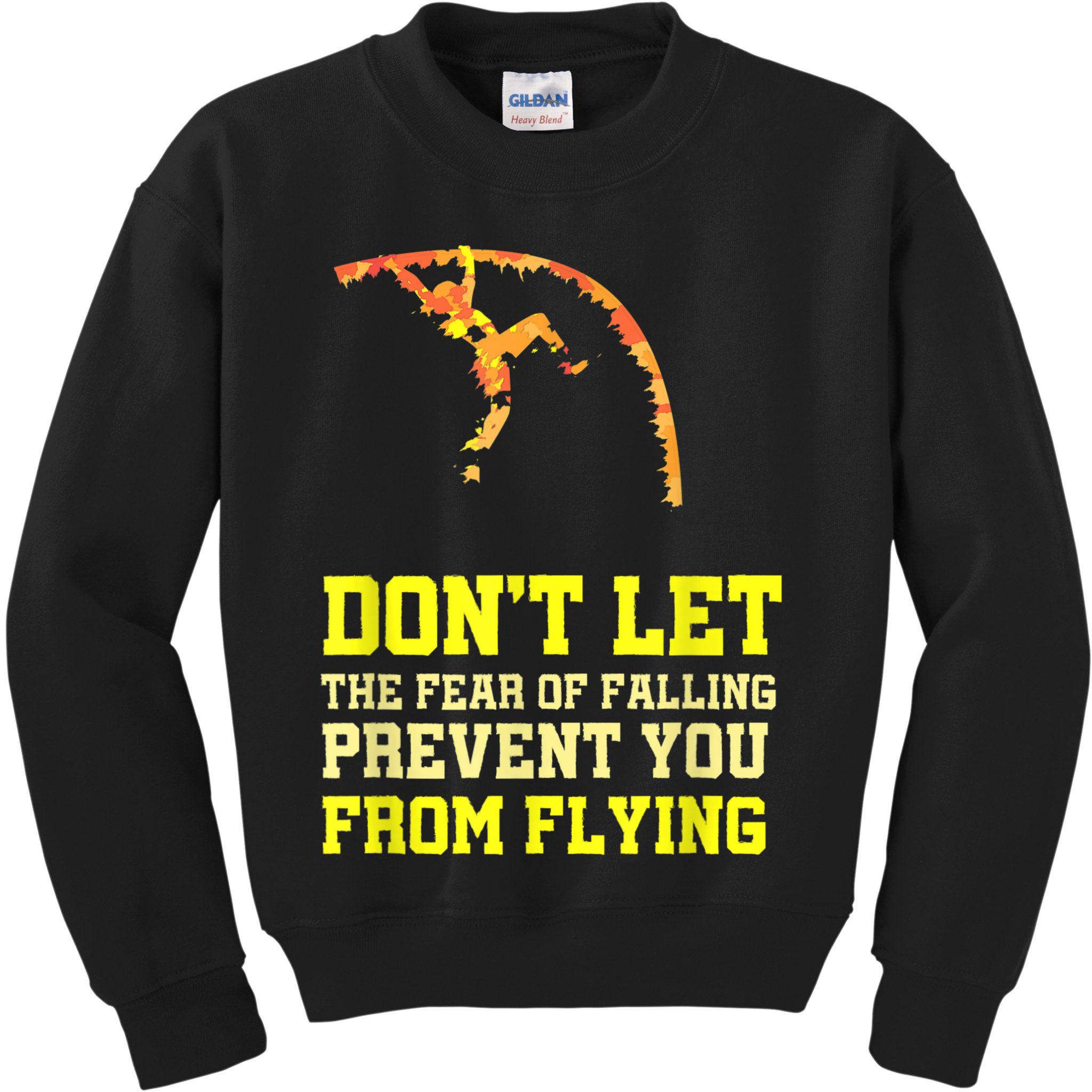 Pole Vaulting Pole Track & Field Pole Vault Kids Sweatshirt