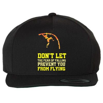 Pole Vaulting Pole Track & Field Pole Vault Wool Snapback Cap